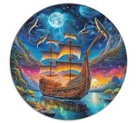 Velero Rompecabezas Desafíos Divertidos Decoración del Hogar 1000 Piezas Ocean Adventure Rompecabezas Imposible Juguetes Desafiantes para Adultos 1000pcs (67.5x67.5cm)