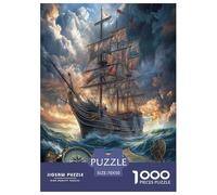 Velero Rompecabezas Imposible,desafío for Adults Juego EduGatoivo 1000 Piezas Obra De Arte De Juego De para Adultos Y Niños A Partir De 12 Años 70x50cm/1000pcs