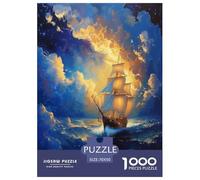 Velero Rompecabezas Imposible,desafío for Adults Juego EduGatoivo 1000 Piezas Obra De Arte De Juego De para Adultos Y Niños 70x50cm/1000pcs