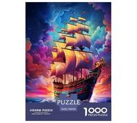 Velero Rompecabezas Imposible,desafío for Adults Juego EduGatoivo 1000 Piezas Obra De Arte De Juego De para Adultos Y Niños A Partir De 12 Años 70x50cm/1000pcs