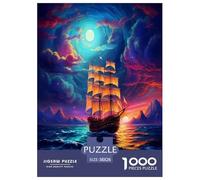 Velero Rompecabezas Imposible,desafío para Adultos Juego EduGatoivo 1000 Piezas Obra De Arte De Juego De para Adultos Y Niños A Partir De 12 Años 38x26cm/1000pcs