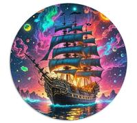 Velero Rompecabezas Regalo Creativo Decoración Familiar 1000 Piezas Ocean Adventure Rompecabezas De Decoración Juguetes Desafiantes para Adultos 1000pcs (67.5x67.5cm)