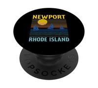 Veleros Vintage Retro Puesta De Sol Newport Rhode Island Sailor PopSockets PopGrip Adhesivo