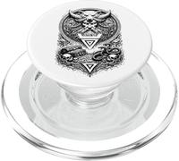 Veles Rune Symbol Slavic Pagan Chamán Oscuro Tótem Arte PopSockets PopGrip para MagSafe