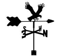 Veleta Animales Indicador de dirección del Viento Pintura en Aerosol de Acero Inoxidable Veleta Decoración de Techo de águila al Aire Libre Herramienta de medición de Veleta de Viento Fácil de Montar