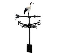 Veleta Colorida, Veleta Giratoria, Dirección del Viento, Escena De Granja, Estaca, Adorno De Veleta De Pavo Real para Exteriores, Decoración De Jardín Y Patio. Red-Crowned Crane a