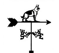 Veleta con Forma De Perro para Techo, Jardín, Exteriores, Indicador De Dirección del Viento, Decoración De Patios (Perro F) Dog D