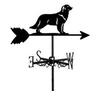 Veleta con Forma De Perro para Techo, Jardín, Exteriores, Indicador De Dirección del Viento, Decoración De Patios (Perro F) Dog a