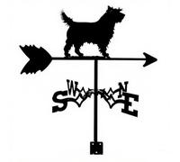 Veleta con Forma De Perro para Techo, Jardín, Exteriores, Indicador De Dirección del Viento, Decoración De Patios (Perro F) Dog I