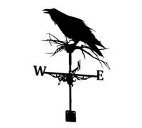 Veleta con Forma De Perro, Silueta De Hierro, Estilo Clásico De Pájaro, Indicador De Dirección del Viento para Montaje En Techo, Patio, Granja, Decoración De Jardín. Crow
