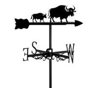 Veleta con Silueta Artística | Veletas De León, Indicador De Dirección del Viento De Hierro con Forma De Ganado, Edificios para Tejados De Jardines De Villas, Decoración Cattle