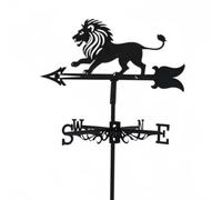Veleta con Silueta Artística | Veletas De León, Indicador De Dirección del Viento De Hierro con Forma De Ganado, Edificios para Tejados De Jardines De Villas, Decoración Lion