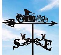 Veleta con Silueta Artística | Veletas De León, Indicador De Dirección del Viento De Hierro con Forma De Ganado, Edificios para Tejados De Jardines De Villas, Decoración Car