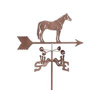 Veleta con Silueta de Caballo de Mula, decoración artística, Herramientas de medición duraderas de Acero Inoxidable, indicador de dirección de Veleta para Montaje en Techo
