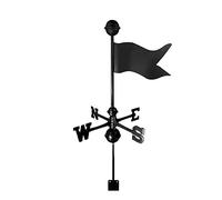 Veleta de Acero Inoxidable para jardín, Herramientas de medición de Veleta, indicador de dirección del Viento, Veleta para Montaje en Techo