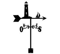 Veleta de acero inoxidable, pintura en aerosol para veleta, indicador de dirección del viento para granja o casa, decoración para techos exteriores, herramienta de medición de veleta, fácil de en