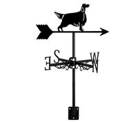 Veleta de animales con indicador de dirección del viento para jardín al aire libre con soporte de montaje, resistente a la corrosión para granja, patio, cobertizos de granero al aire libre, patio