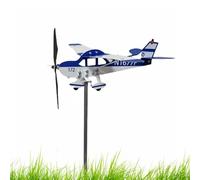 Veleta de avión de metal - Indicador de dirección del viento montado en el techo, Veleta decorativa para exteriores | Medidor de viento resistente para jardín, patio, granero, granja, monitoreo del cl
