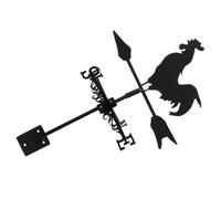 Veleta de Gallo, indicador de dirección del Viento de Metal, Resistente a la Intemperie, Patio Exterior, decoración de jardín, Paleta de Hierro, Nombre, Techo de Tierra