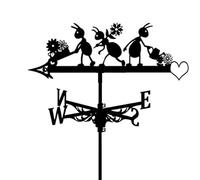 Veleta De Hierro con Forma De Perro, Indicador De Dirección del Viento para Montaje En Techo, Silueta De Animal, Veleta para Granero, Garaje, Cenador O Porche (águila). Ants