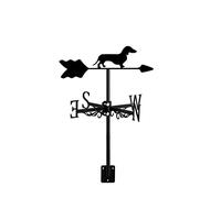 Veleta de Jardín Decorativa Adorno de Perro para Techo Indicador de Dirección Decoración para Granjas Patios Cúpulas Postes Graneros Cobertizos Chihuahua