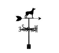 Veleta de Jardín Decorativa de Metal con Forma de Perro Hecha A Mano Indicador de Dirección para Instalación En Tejados Accesorios de Decoración Artística con Escenas de Granja Labrador Retrieve