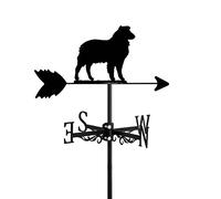 Veleta de Jardín Decorativa para Tejado Indicador de Dirección Exterior Forma de Cachorro de Perro Adorno de Metal para Granja Labrador