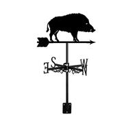 Veleta de Jardín Decorativa Veleta de Viento Ardillas Jabalí Ciervo Elfo Adorno Retro de Metal Indicador de Dirección para Escena de Granja Techo de Hierro Decoración de Patio Al Aire Libre Estil