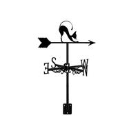 Veleta de Jardín Decorativa Veleta de Viento con Silueta de Gato Y Gatito Adorno de Animales Veleta de Metal Herramienta de Medición para Techo Patio Patio Trasero Casa de Campo Gato ~ B
