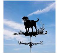 Veleta de Jardín Decorativa Veleta de Viento Veleta de Metal Veleta de Metal para Exteriores Techos Granjas Pabellones Patios Césped Labrador