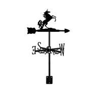 Veleta de Jardín Decorativa Veleta para Exteriores Estilo Granja con Adorno de Caballo Indicador de Dirección Montaje En El Techo del Patio Caballo