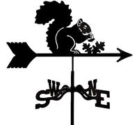 Veleta De Jardín para Techo O Prado Decoración De Jardín Indicador De Dirección De Metal con Adorno para Montaje En Techo O Jardín Exterior (Ardilla)