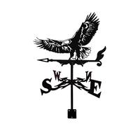 Veleta de Metal con Adorno de águila, Veleta de Metal Indicadores de dirección del Viento Montaje en Techo de jardín Herramientas de medición de fácil Uso