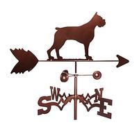 Veleta de Metal Decoración de Veleta de Hierro - Diseño de Perro, Veleta Vintage Indicador de dirección del Viento Dirección Este Sur Oeste Norte para jardín al Aire Libre Paddock de Techo