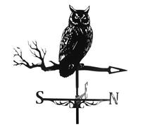 Veleta De Metal: Exquisita Escultura De Jardín Al Aire Libre con Arte De Hierro, Diseños De Águila De Perro Humano, Artesanía Pintada, Decoración De Patio De Granja | Divertido De Césped