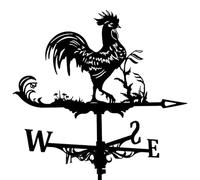 Veleta de metal negro estilo animal indicador de dirección del viento decoraciones al aire libre techo jardín dirección señal molino viento copas y soportes para patio edificio viento paleta