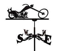 Veleta de Metal Veleta de jardín Kit de indicador de dirección del Viento Techo Exterior Montaje en jardín Decoración de Patio Veleta, Patio Que Indica la dirección del Viento