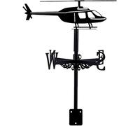 Veleta de Metal Veleta Herramientas de medición Veleta Techo Volador Jardín Decoraciones de Metal con Techo Acorazado Motocicleta para Patio de Montaje en Patio de Granja al Aire Libre, 3