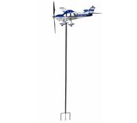 Veleta de techo - Forma de avión robusta en forma de metal, indicador de dirección del viento ajustable, fácil montaje | Patio al aire libre Árbol interior Patio Bono Exterior Dirección del viento