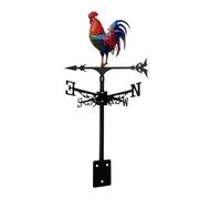 Veleta, Decoración de dirección del viento en el techo de gallo de hierro, Veleta decorativa de metal Uso de montaje en techo de jardín de 16 pulgadas, Uso de barandilla de balcón en patio de granja d