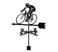 Veleta Fox Veleta Ciclista Bicicleta Veleta Indicador de dirección Escena Retro Jardín Veleta Herramientas de medición Resistente a la corrosión y Duradero