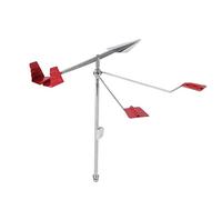 Veleta Marítima de Acero Inoxidable 304, Indicador de Dirección del Viento con Reflector Luminoso y Pin Anti-Aves para Yates y Astilleros