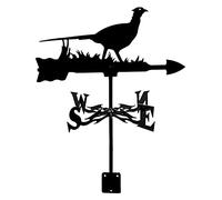 Veleta metálica con forma de animales para exteriores, de acero inoxidable. Veleta de jardín para indicar la dirección del viento. Veleta metálica vintage para montaje en techo. Indicador de dire