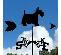 Veleta meteorológica de dragón de hierro, elegante paleta de dirección del viento para techo, jardín, cobertizo, decoración de patio, indicadores meteorológicos animales (elefante) perro