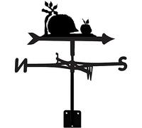 Veleta para Exteriores Veleta de Metal con diseño de Animales y vehículos (50 x 35 cm)(Hedgehog)