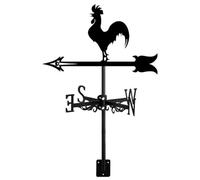 Veleta para montaje en techo con forma de animal, veleta decorativa de hierro, 13.0 x 22.0 in, indicador de dirección del viento para patio, jardín, granja, gallo, veleta para patio, veleta, dirección