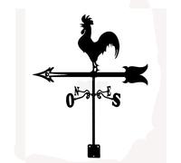 Veleta para Motocicleta, indicador de dirección del Viento, Herramientas de medición con Revestimiento antioxidante, Veleta de Acero Inoxidable para decoración al Aire Libre, Manualidades, Gallo