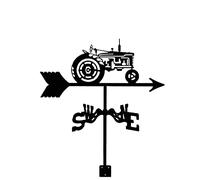 Veleta para Tractor, Perro guía y Ancianos, Veleta para Techo al Aire Libre, Montaje en jardín, decoración de Patio, Veleta, Patio Que Indica la dirección del Viento