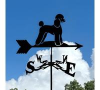 Veleta Serie Perro Veleta, Veleta De Hierro Vintage con Forma De Vaca para Jardín, Techo, Granja, Río, Selva, Zoológico, Letreros De Carretera, Decoración Exterior (x) W