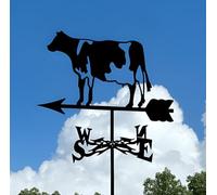 Veleta Serie Perro Veleta, Veleta De Hierro Vintage con Forma De Vaca para Jardín, Techo, Granja, Río, Selva, Zoológico, Letreros De Carretera, Decoración Exterior (x) E